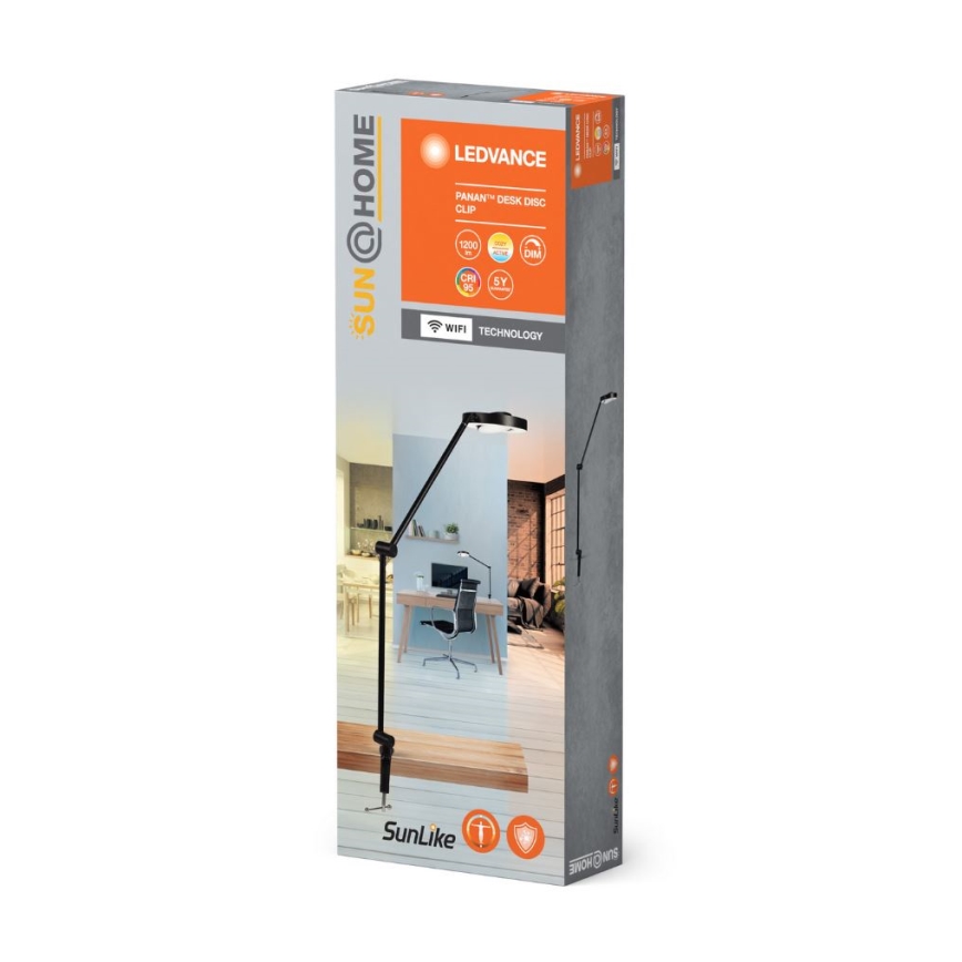Ledvance - Dimmbare LED-Klemmlampe SUN@HOME LED/15W/230V 2200-5000K CRI 95 Wi-Fi
