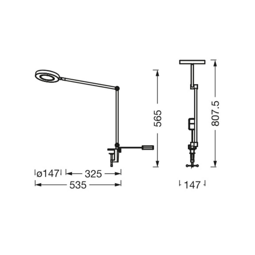 Ledvance - Dimmbare LED-Klemmlampe SUN@HOME LED/15W/230V 2200-5000K CRI 95 Wi-Fi