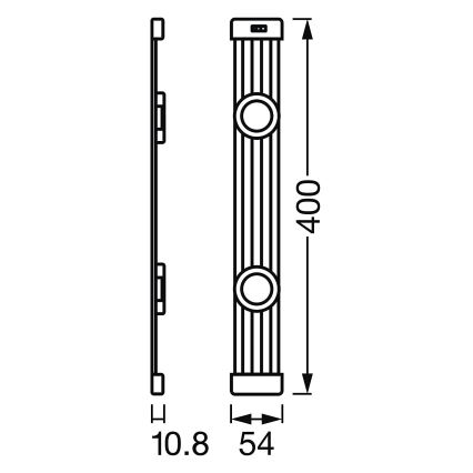 Ledvance - Dimmbare LED-Möbelbeleuchtung mit Sensor LINEAR 2xLED/3,5W/230V