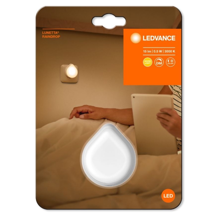 Ledvance – Dimmbare LED-Orientierungsleuchte LUNETTA LED/0,5W/230V