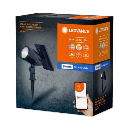 Ledvance – Dimmbare LED-RGBW-Solarleuchte SMART+ SOLAR LED/0,6W/3,7V 3000-6500K IP44