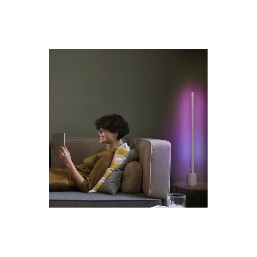 Ledvance – Dimmbare LED-RGBW-Stehleuchte SMART+ FLOOR LED/8W/230V 2700-6500 Wi-Fi weiß + Fernbedienung
