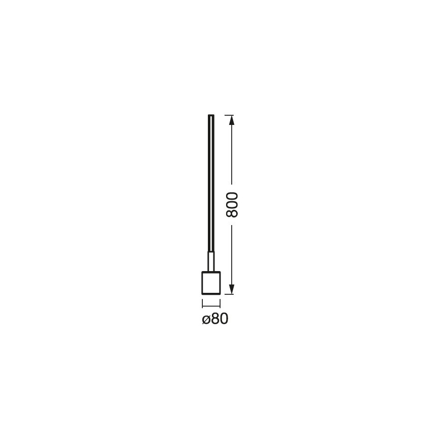 Ledvance – Dimmbare LED-RGBW-Stehleuchte SMART+ FLOOR LED/8W/230V 2700-6500 Wi-Fi weiß + Fernbedienung