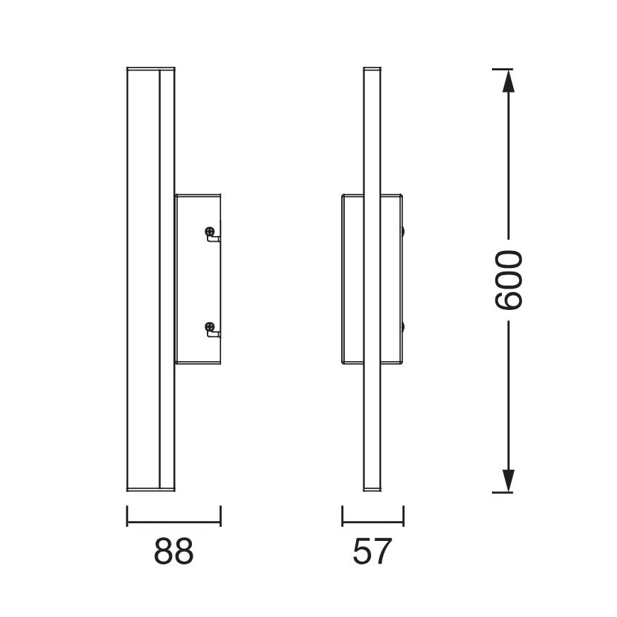 Ledvance - Dimmbare LED-Spiegelbeleuchtung mit Touch-Funktion ORBIS MIRROR LED/10W/230V 60 cm 3000/4000K IP44