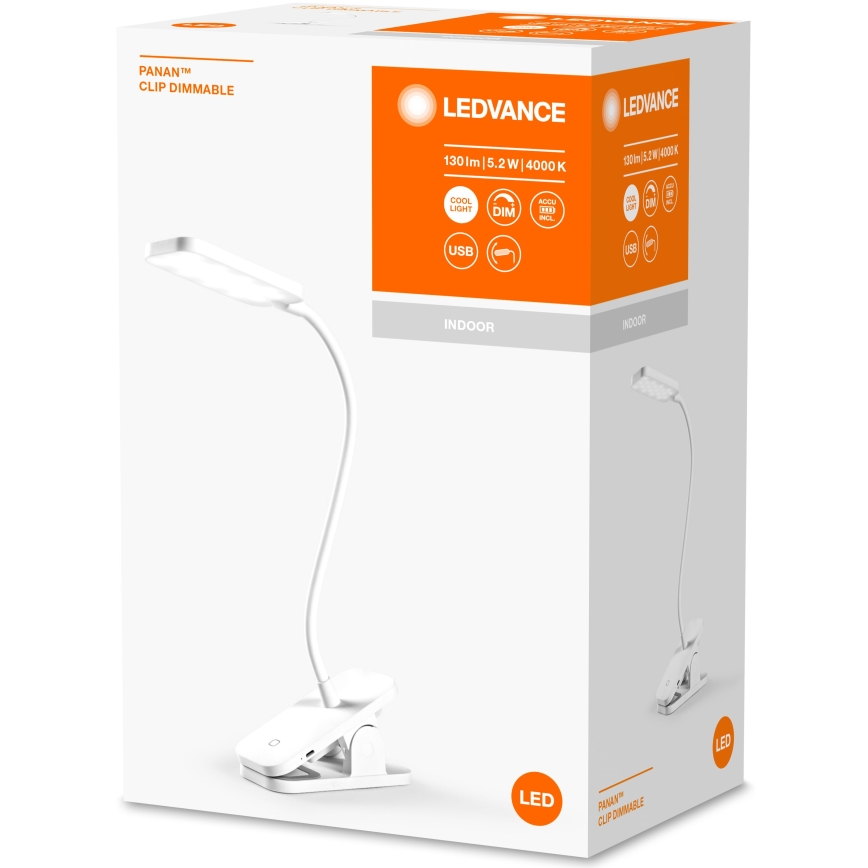 Ledvance - Dimmbare LED-Tischleuchte mit Touch-Funktion PANAN LED/5,2W/5V 1200 mAh