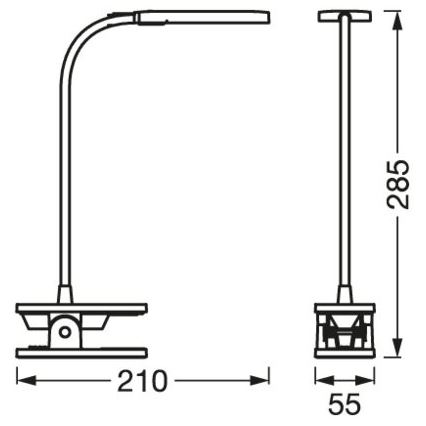 Ledvance – Dimmbare LED-Touch-Tischlampe PANAN LED/5,2W/5V 1000 mAh