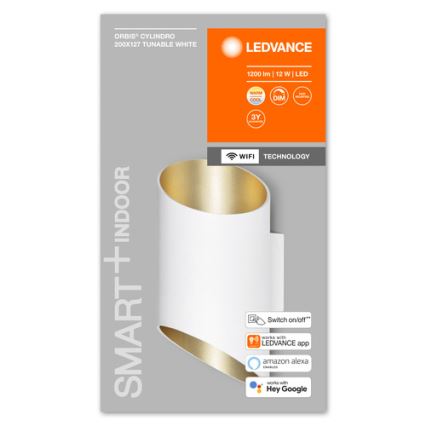 Ledvance - Dimmbare LED-Wandleuchte SMART+ CYLINDRO LED/12W/230V 3000-6500K Wi-Fi weiß