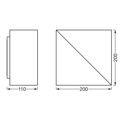 Ledvance - Dimmbare LED-Wandleuchte SMART+ SWAN LED/23W/230V 3000-6500K Wi-Fi