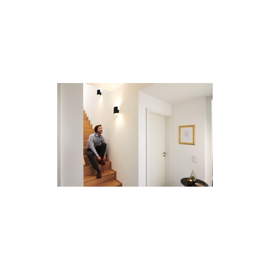 Ledvance - LED dimmbare Wandleuchte SMART+ TWIST LED/12W/230V 3000-6500K Wi-Fi schwarz