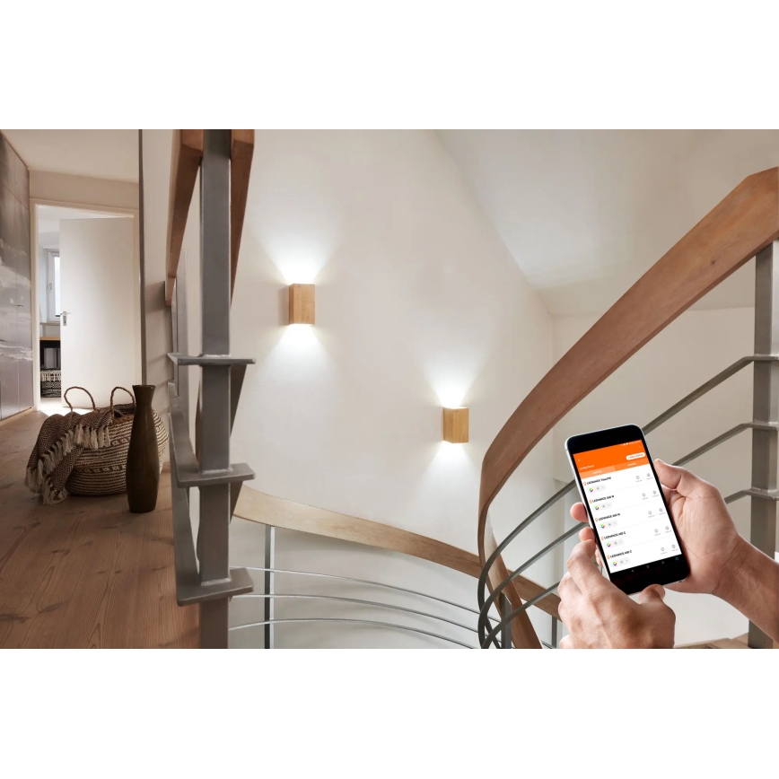 Ledvance - Dimmbare LED-Wandleuchte SMART+ WOOD LED/12W/230V 3000-6500K Wi-Fi