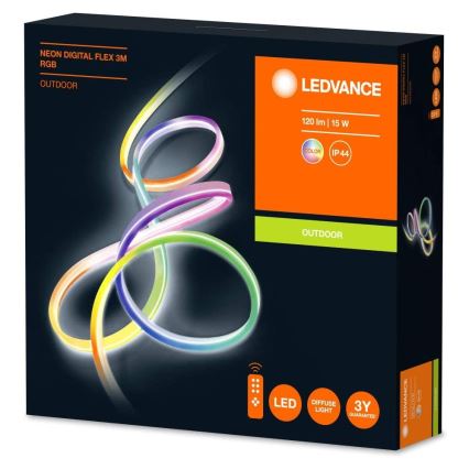 Ledvance - Dimmbarer LED RGB Streifen für den Außenbereich FLEX 3m LED/15W/230V IP44 + Fernbedienung