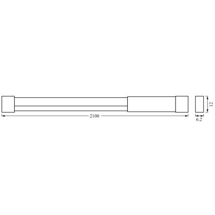 Ledvance - Dimmbarer LED-RGBW-Streifen NEON FLEX 2,1m LED/4W/5V + Fernbedienung