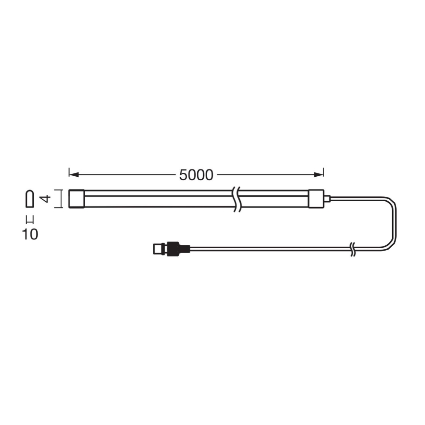 Ledvance - LED RGB dimmbarer solarbetriebener LED-Streifen FLEX MAGIC 5m LED/1,6W/5V + Fernbedienung