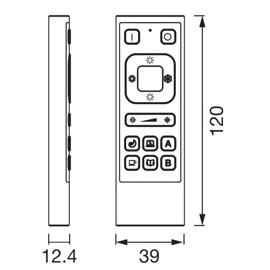 Ledvance - Fernbedienung SMART+ Wi-Fi 6600 mAh schwarz