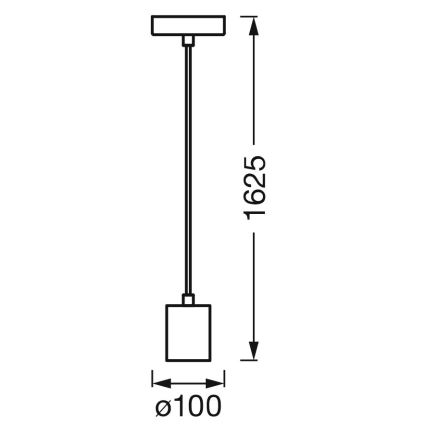 Ledvance - Hängeleuchte an Schnur PENDULUM ROBBIN 1xE27/15W/230V schwarz