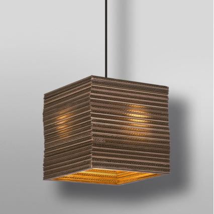Ledvance - Hängeleuchte DECOR CARDBOARD 1xE27/15W/230V 25x25 cm