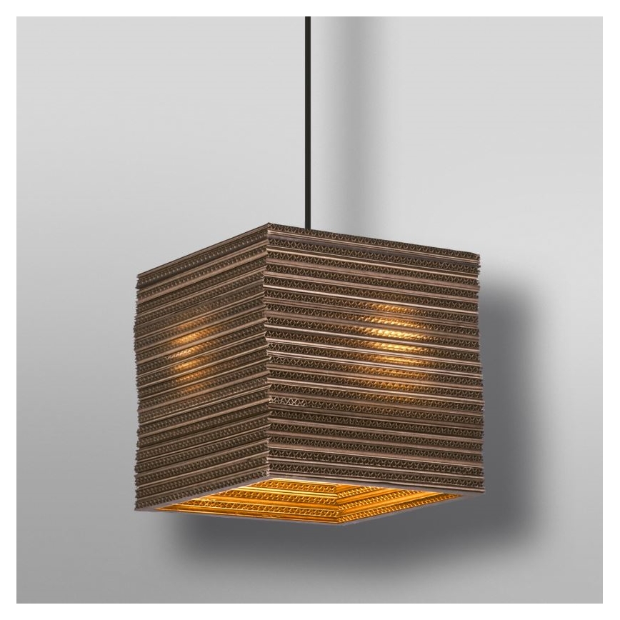 Ledvance - Hängeleuchte DECOR CARDBOARD 1xE27/15W/230V 25x25 cm