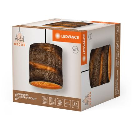 Ledvance - Hängeleuchte DECOR CARDBOARD 1xE27/15W/230V d 25 cm