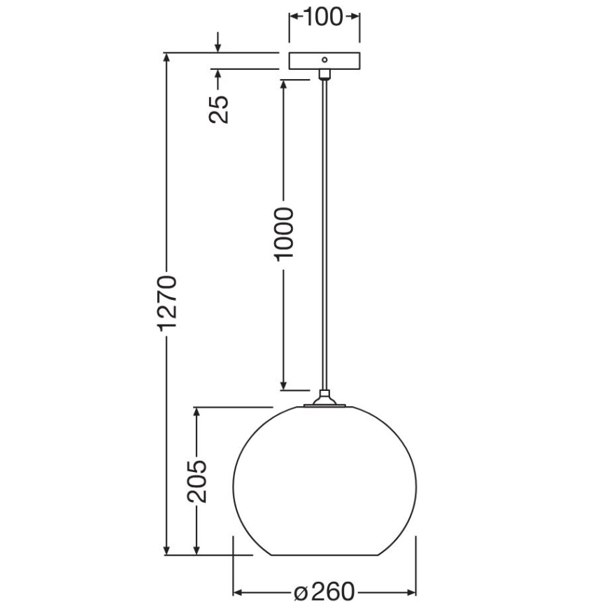 Ledvance - Hängeleuchte DECOR CARDBOARD 1xE27/15W/230V d 26 cm