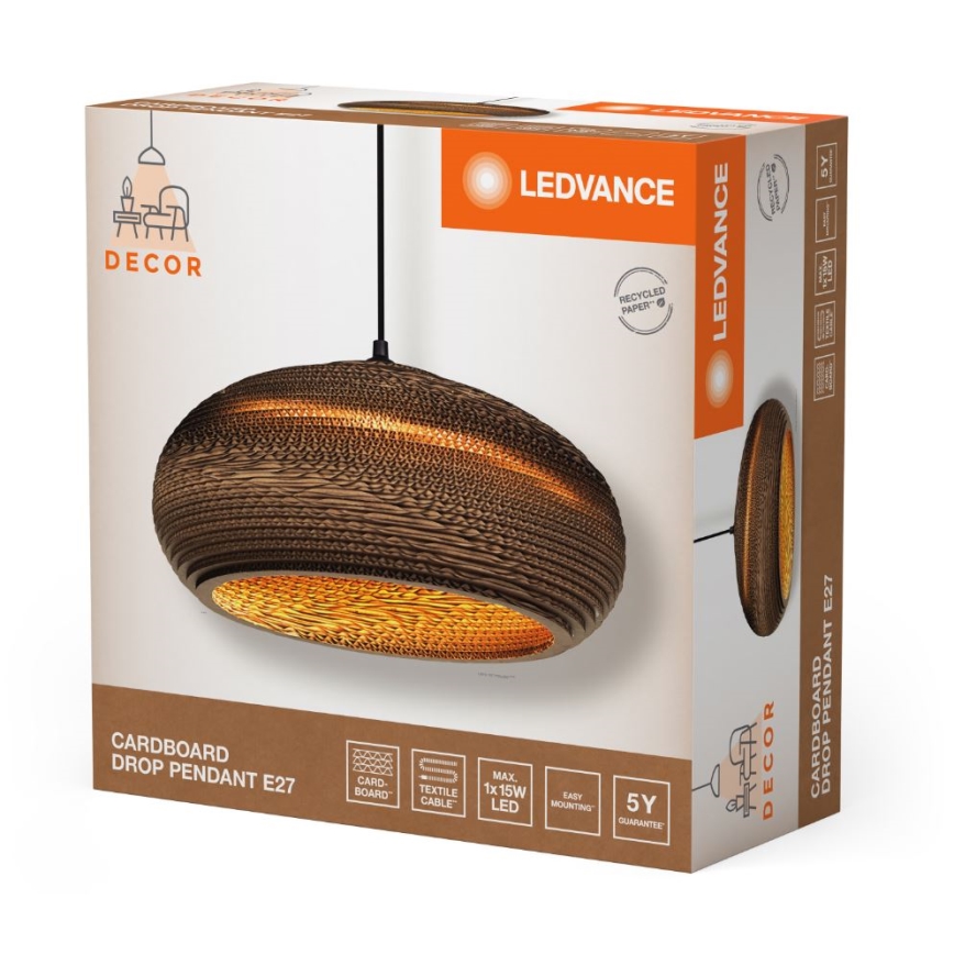 Ledvance - Hängeleuchte DECOR CARDBOARD 1xE27/15W/230V d 40 cm
