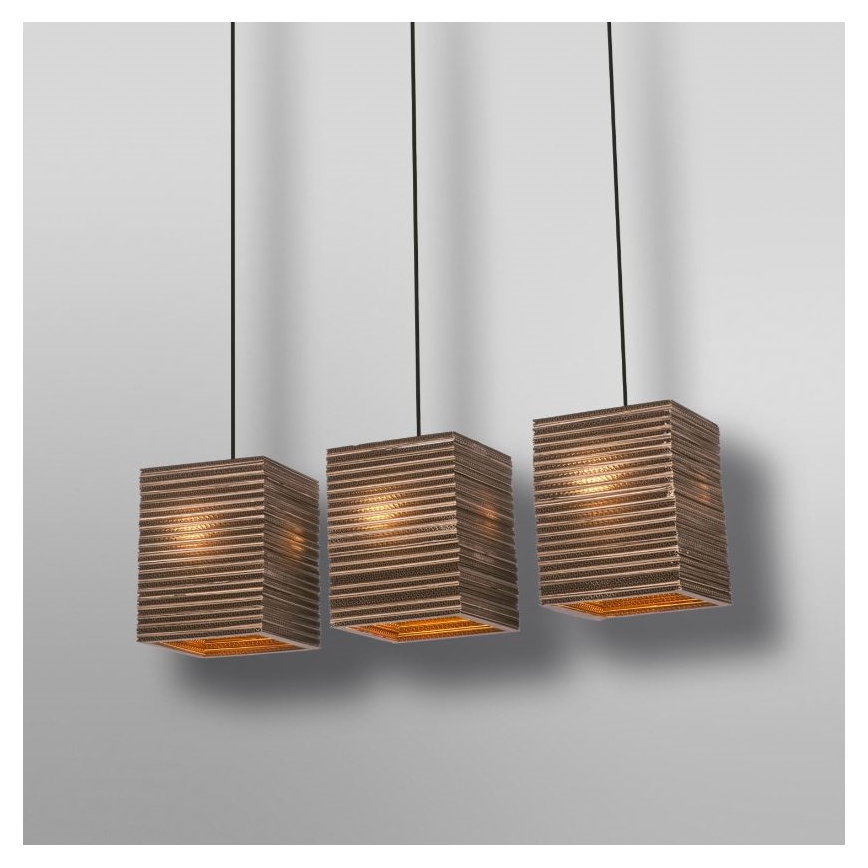 Ledvance - Hängeleuchte DECOR CARDBOARD 3xE27/15W/230V