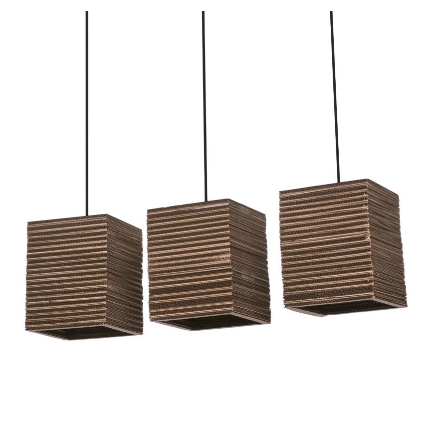 Ledvance - Hängeleuchte DECOR CARDBOARD 3xE27/15W/230V