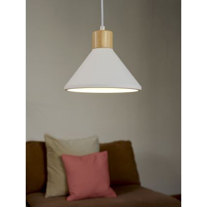 Ledvance - Hängeleuchte DECOR PLASTER 1xE27/25W/230V d 22 cm Gips weiß