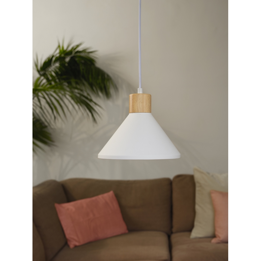 Ledvance - Hängeleuchte DECOR PLASTER 1xE27/25W/230V d 22 cm Gips weiß