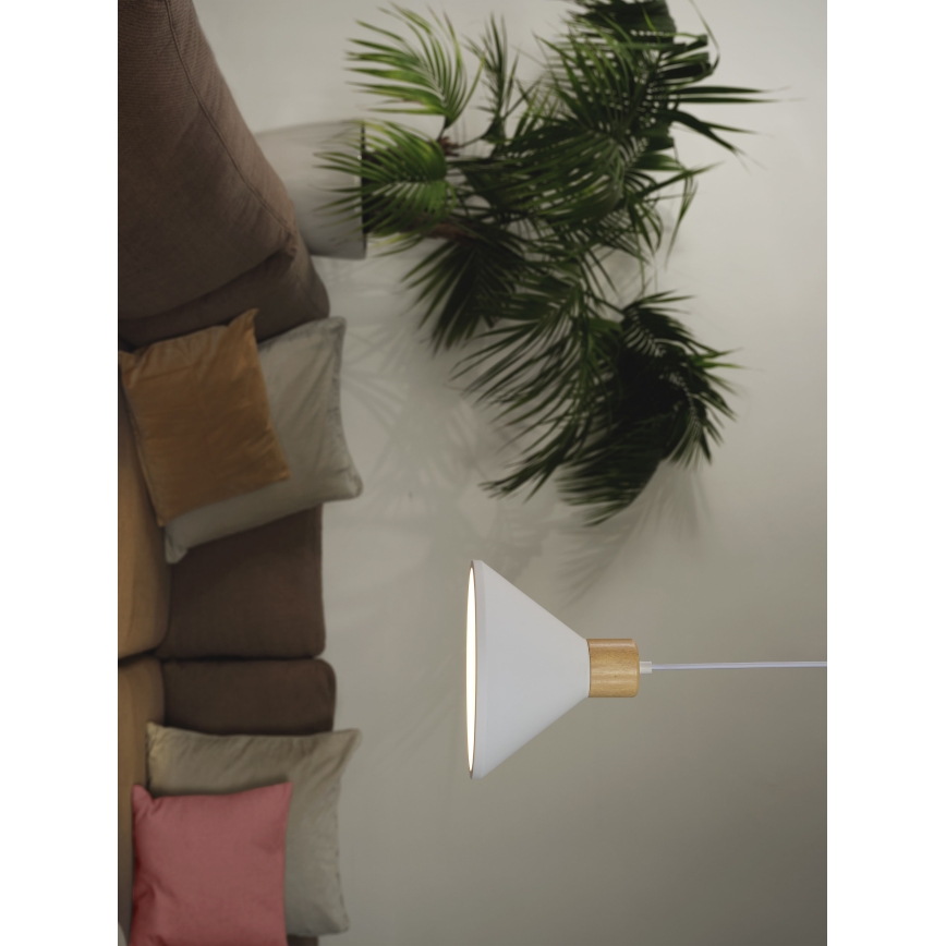 Ledvance - Hängeleuchte DECOR PLASTER 1xE27/25W/230V d 22 cm Gips weiß