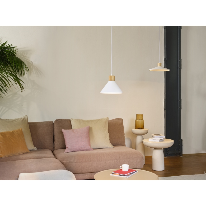 Ledvance - Hängeleuchte DECOR PLASTER 1xE27/25W/230V d 22 cm Gips weiß