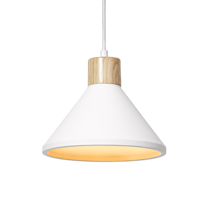 Ledvance - Hängeleuchte DECOR PLASTER 1xE27/25W/230V d 22 cm Gips weiß