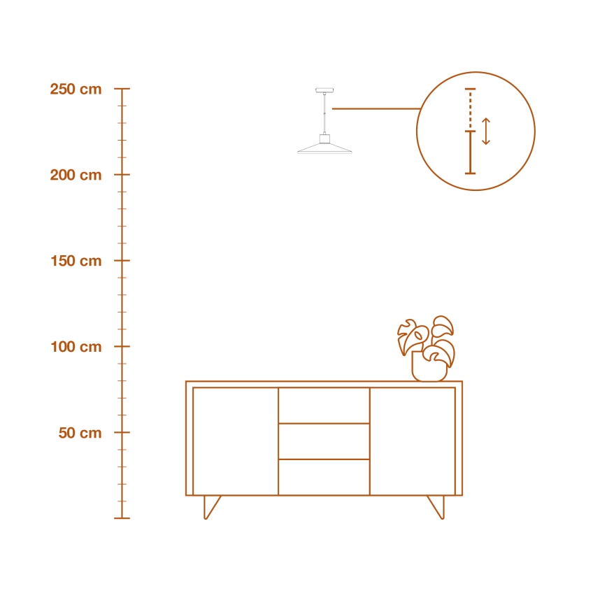 Ledvance - Hängeleuchte DECOR PLASTER 1xE27/25W/230V d 32 cm Gips weiß