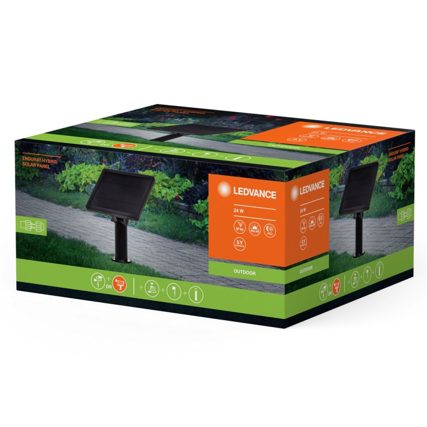 Ledvance - Hybrid-Solarpanel ENDURA 24W/12V 2000 mAh IP67