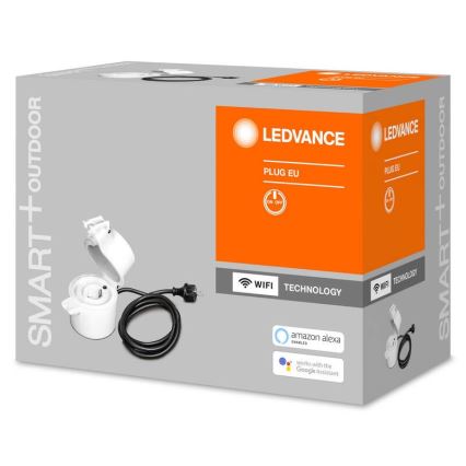 Ledvance - Intelligente Outdoor-Steckdose SMART+ PLUG SCHUKO 3680W IP44 Wi-Fi