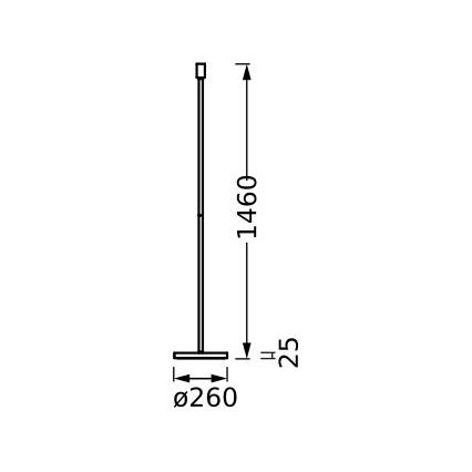 Ledvance - Lampenfuß DECOR STICK 1xE27/40W/230V beige