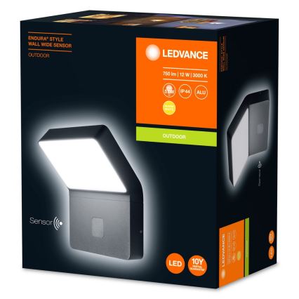 Ledvance - LED-Außenleuchte mit Sensor ENDURA LED/12W/230V IP44