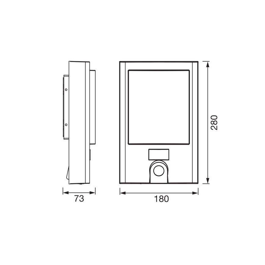 Ledvance - Dimmbare LED-Outdoor-Wandleuchte mit Sensor und Kamera SMART+ LED/22W/230V IP44 Wi-Fi