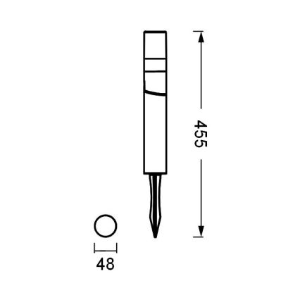 Ledvance - LED-Außenleuchte ENDURA HYBRID ROTA SPIKE LED/1W/12V IP44