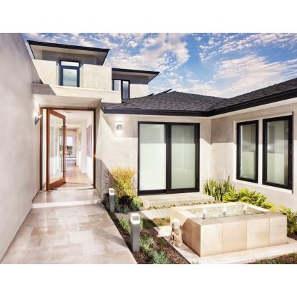 Ledvance - LED-Außenwandleuchte mit Sensor CRYSTAL LED/5W/230V IP44