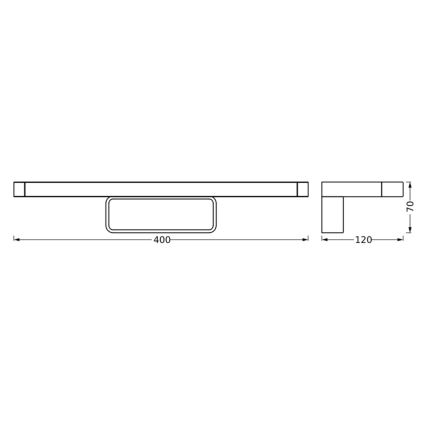 Ledvance - LED Badezimmerspiegelbeleuchtung DISC BAR LED/7W/230V 3000/4000K IP44