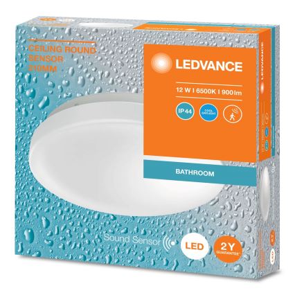 Ledvance - LED-Deckenleuchte für das Badezimmer mit Sensor CEILING ROUND LED/12W/230V IP44