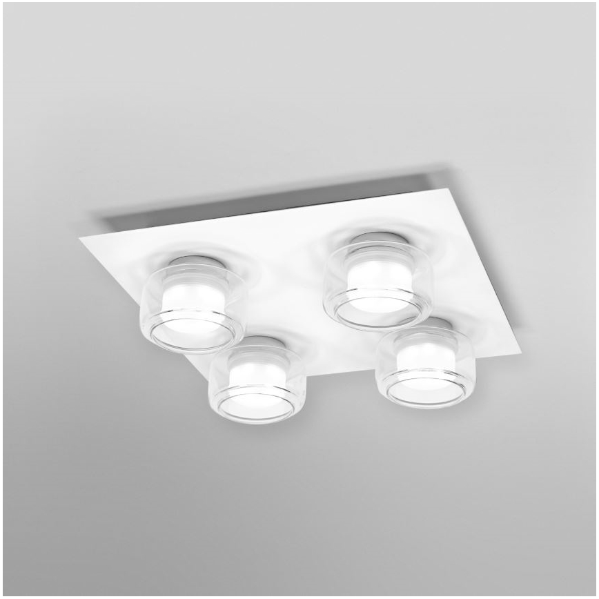 Ledvance - LED-Deckenleuchte für Badezimmer ORBIS FLAME 4xLED/5,5W/230V 3000/4000K IP44 weiß