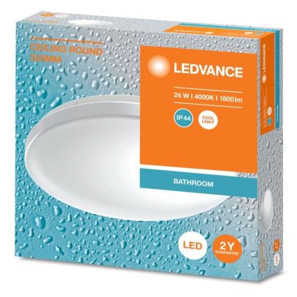 Ledvance - LED-Deckenleuchte für das Badezimmer CEILING ROUND LED/24W/230V 4000K IP44