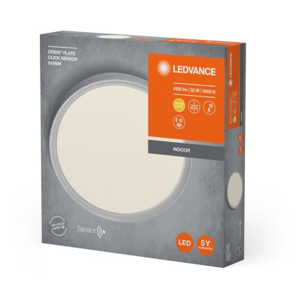 Ledvance - LED-Deckenleuchte mit Sensor PLATE LED/32W/230V 3000K