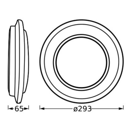 Ledvance - LED-Deckenleuchte ORBIS BERLIN LED/16W/230V silbern