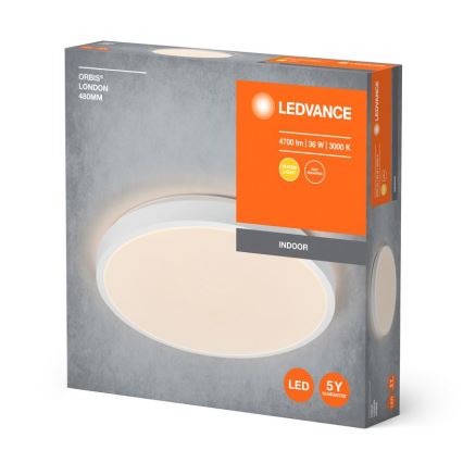 Ledvance - LED-Deckenleuchte ORBIS LONDON LED/36W/230V weiß