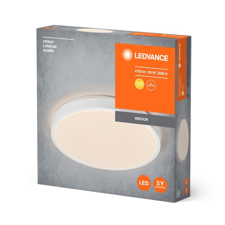Ledvance - LED-Deckenleuchte ORBIS LONDON LED/36W/230V weiß