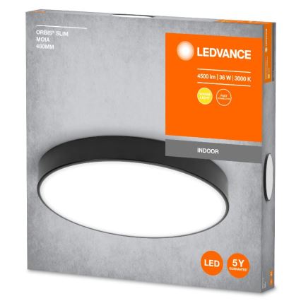 Ledvance - LED-Deckenleuchte ORBIS SLIM LED/36W/230V schwarz