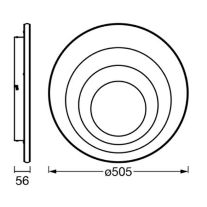 Ledvance - LED-Deckenleuchte ORBIS SPIRAL LED/42W/230V