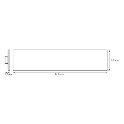 Ledvance - LED Deckenpaneel FRAMELESS LED/40W/230V 3000K